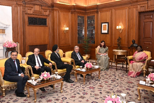 António Guterres meets with President Droupadi Murmu