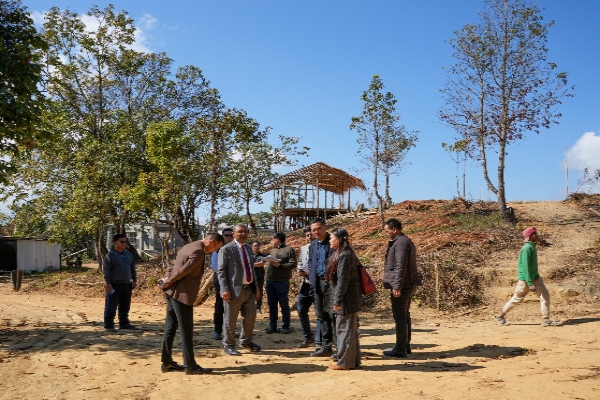 DoNER Secretary inspects Cultural Heritage Centre in Serchhip