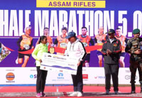 Fifth edition of Assam Rifles half marathon 2025 held