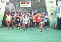 Under the theme "Run for a Greener India" 